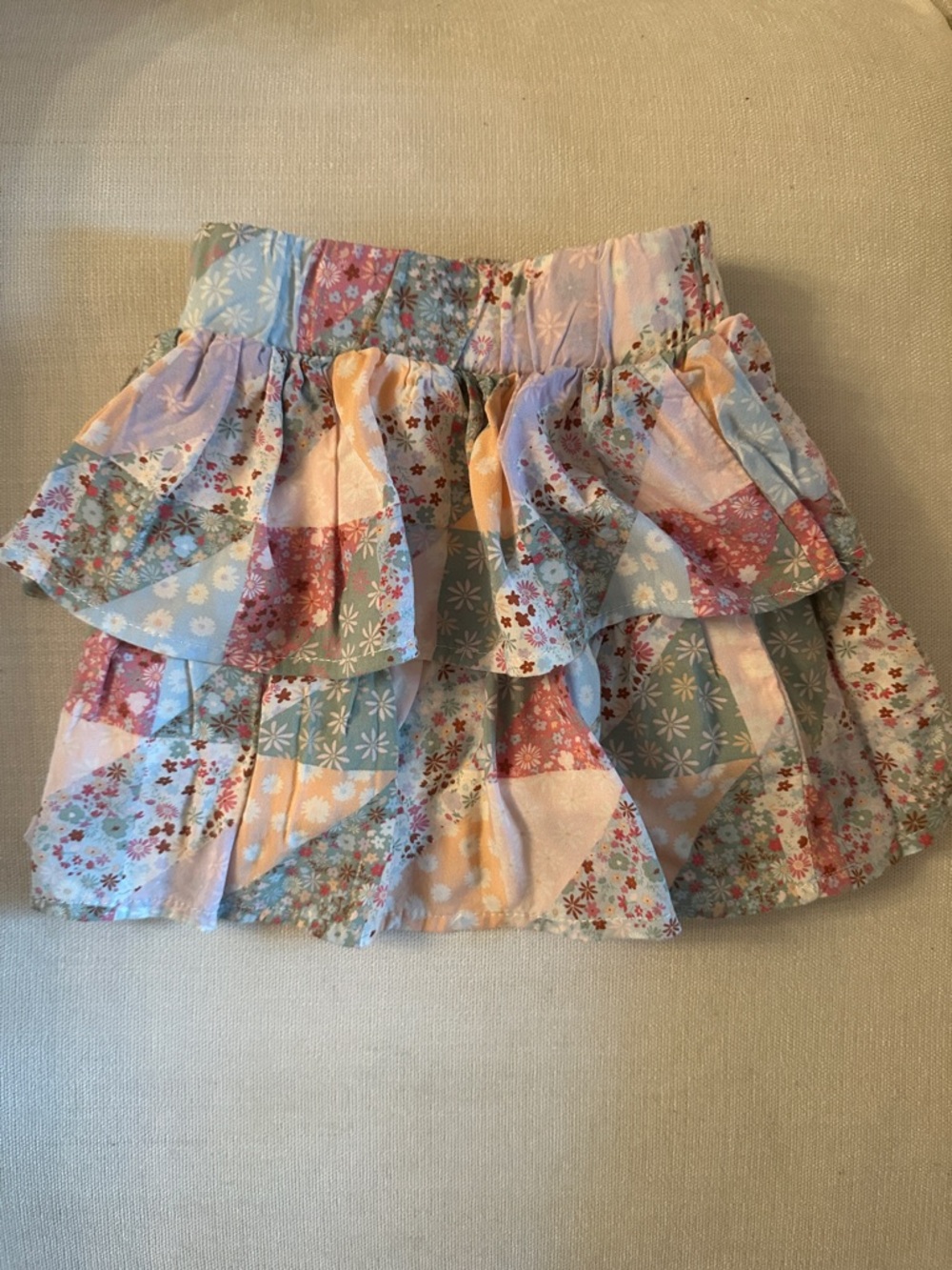 Garanimals Tiered Patchwork Skirt - Pink, Blue & Peach